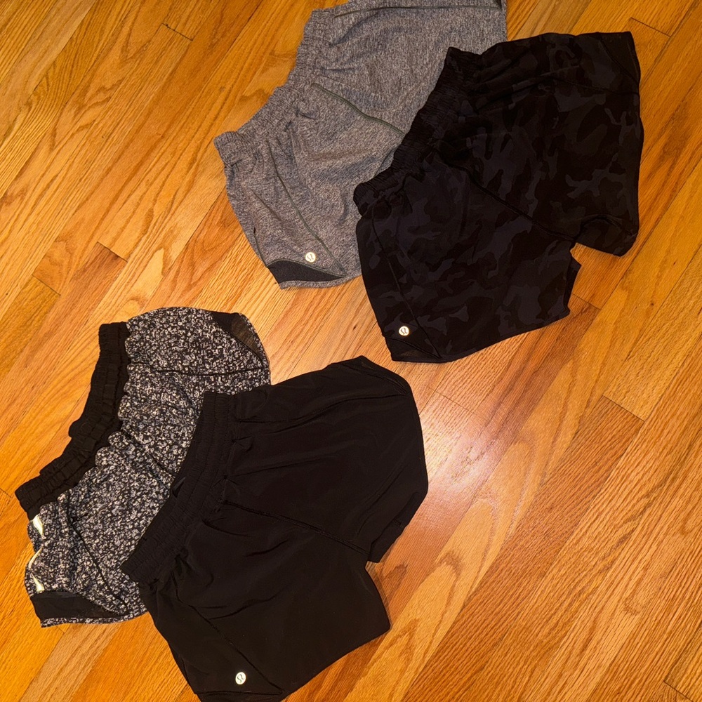 Lululemon shorts bundle hotty hot 4 pairs